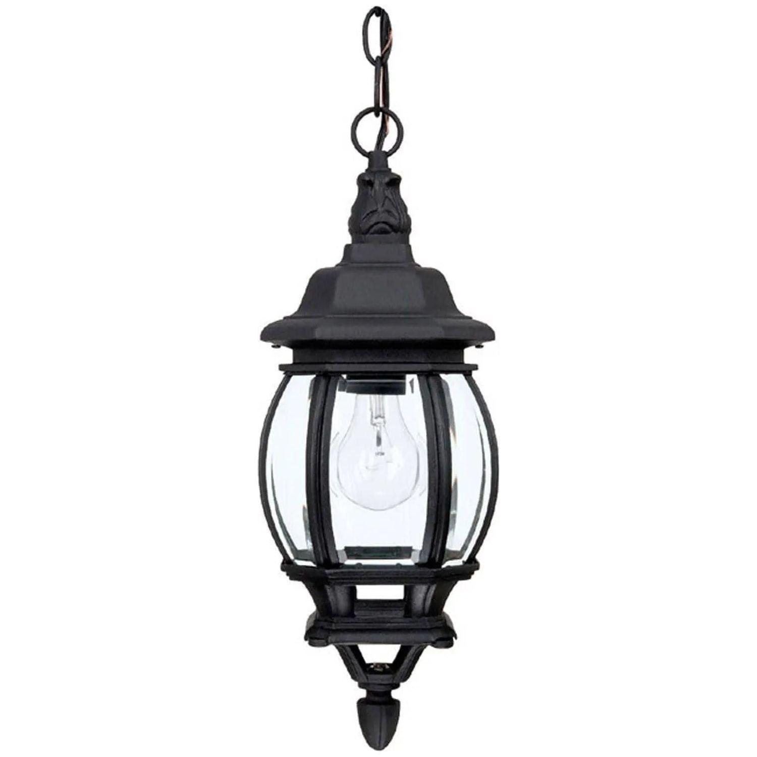 Capital Lighting Fixture Company - French Outdoor Hanging Lantern - 9868BK - Canada Light Shop