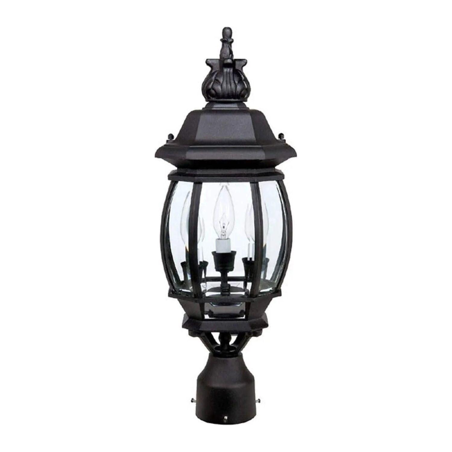 Capital Lighting Fixture Company - French Outdoor Post Lantern - 9865BK - Canada Light Shop