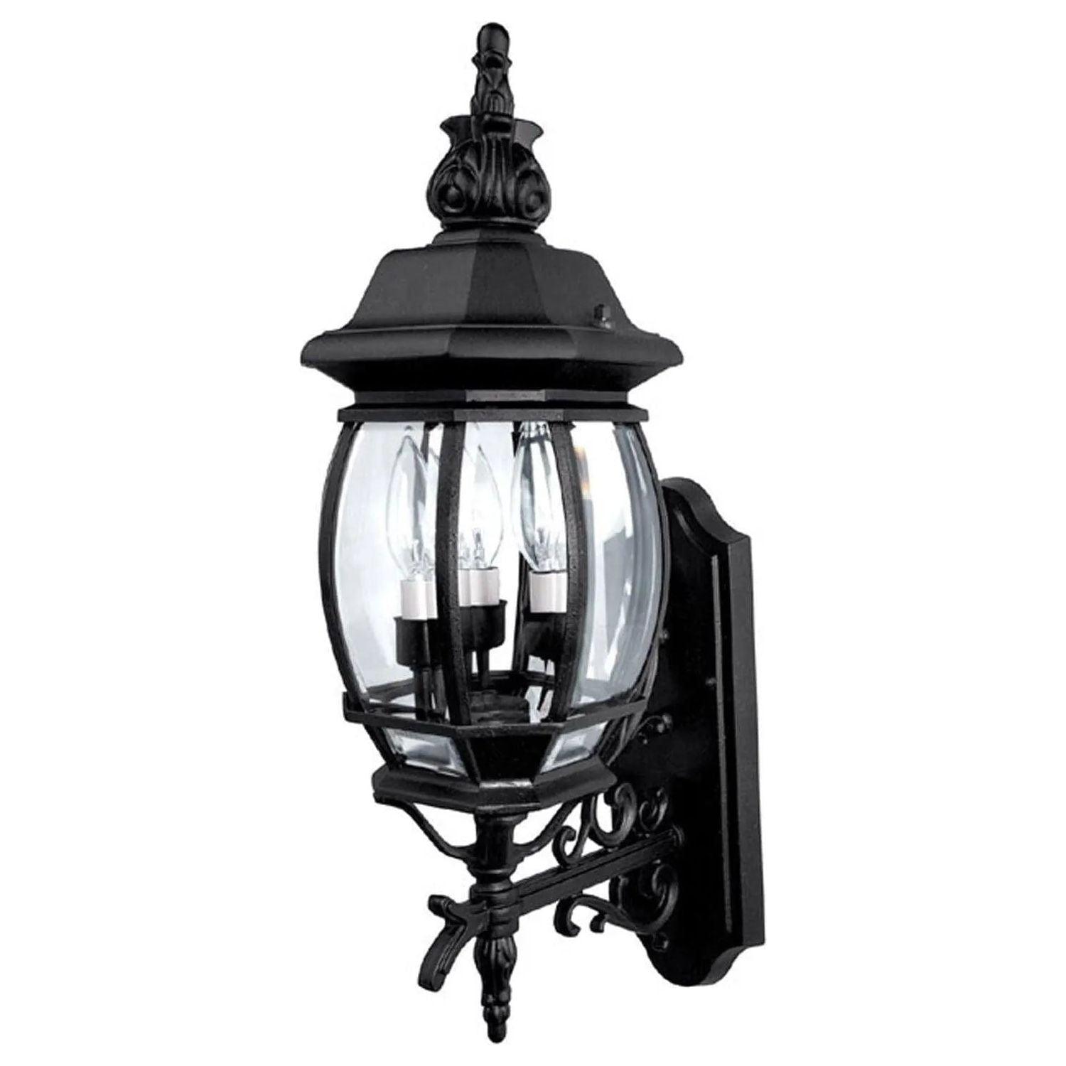 Capital Lighting Fixture Company - French Outdoor Wall Lantern - 9863BK - Canada Light Shop