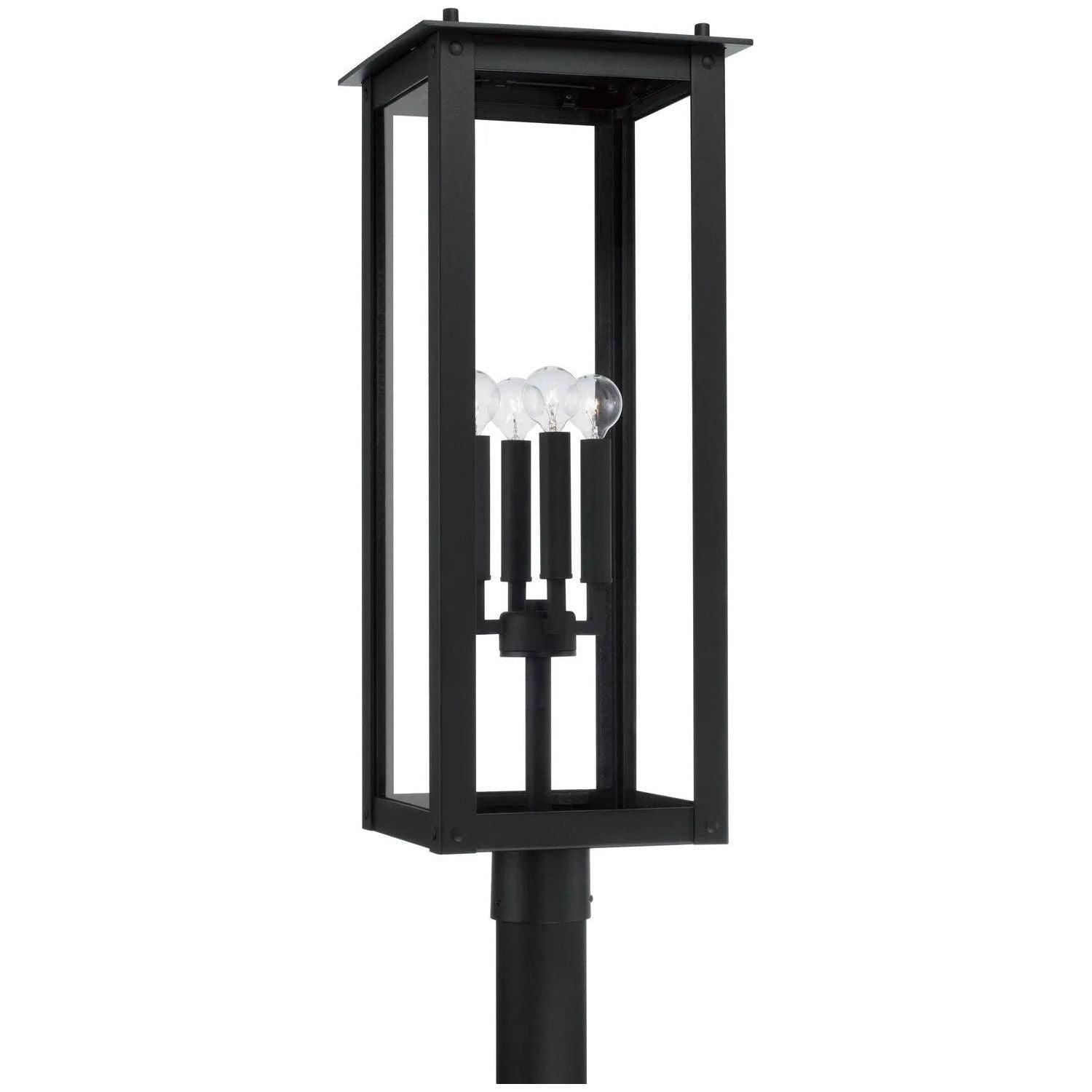 Capital Lighting Fixture Company - Hunt Outdoor Post-Lantern - 934643BK - Canada Light Shop