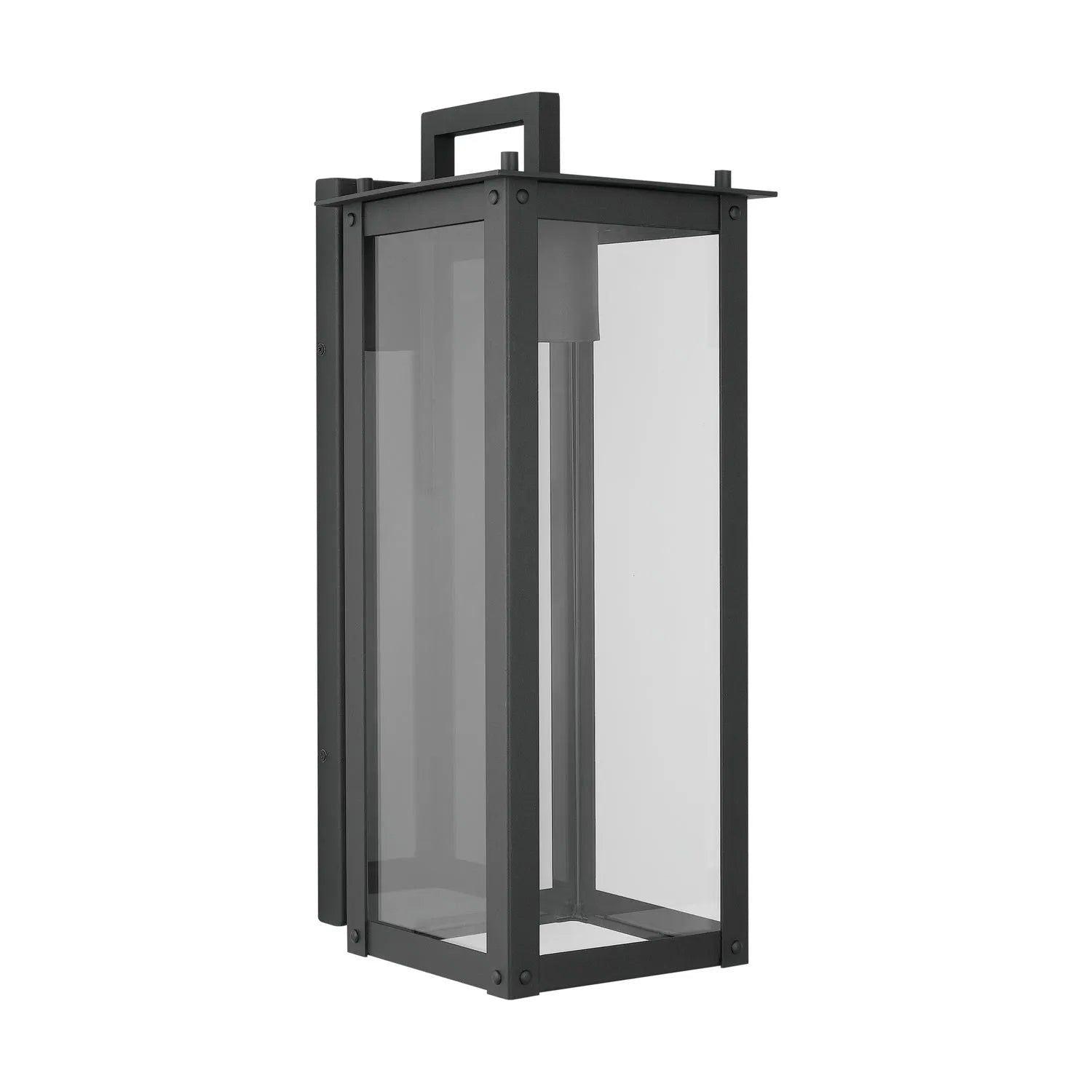 Capital Lighting Fixture Company - Hunt Outdoor Wall Lantern - 934611BK-GL - Canada Light Shop
