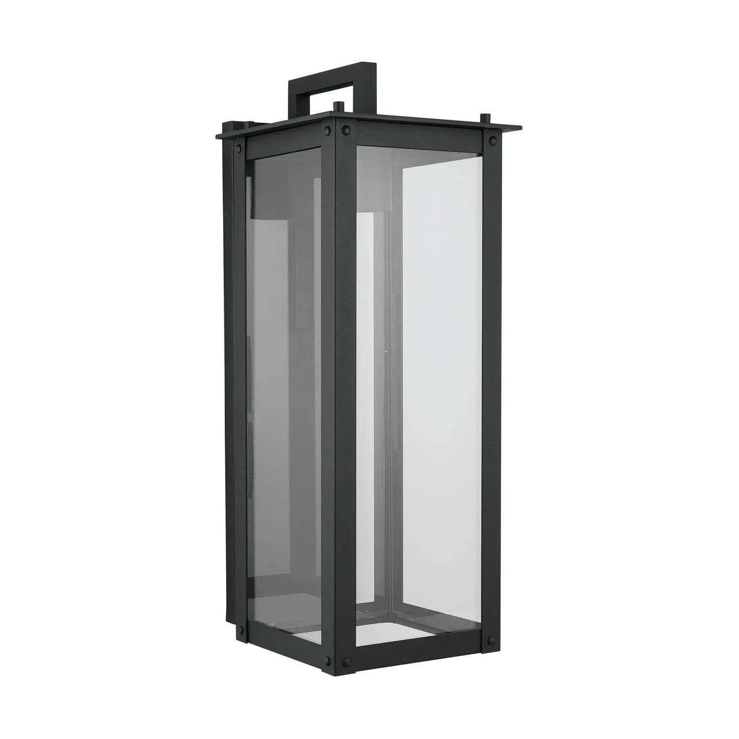 Capital Lighting Fixture Company - Hunt Outdoor Wall Lantern - 934611BK-GL - Canada Light Shop