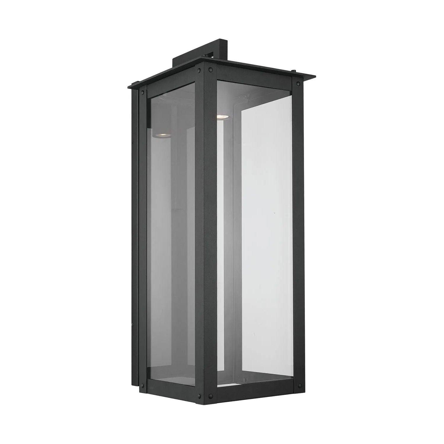 Capital Lighting Fixture Company - Hunt Outdoor Wall Lantern - 934611BK-GL - Canada Light Shop
