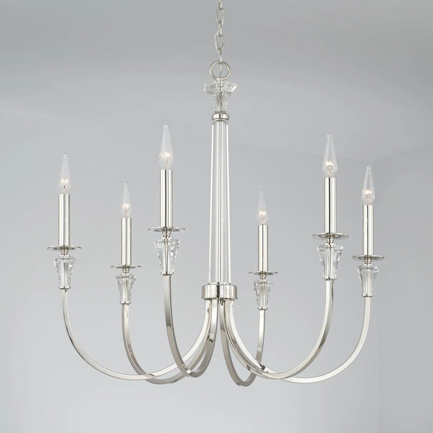 Capital Lighting Fixture Company - Laurent Chandelier - 441801PN - Canada Light Shop