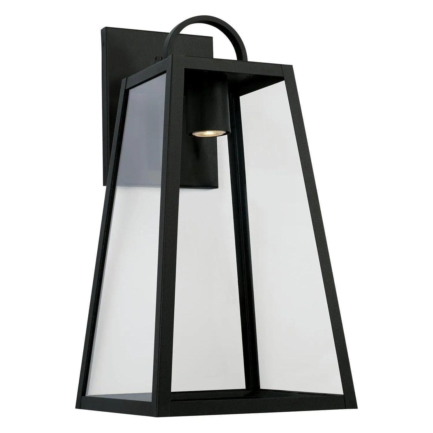 Capital Lighting Fixture Company - Leighton Outdoor Wall Lantern - 943713BK-GL - Canada Light Shop