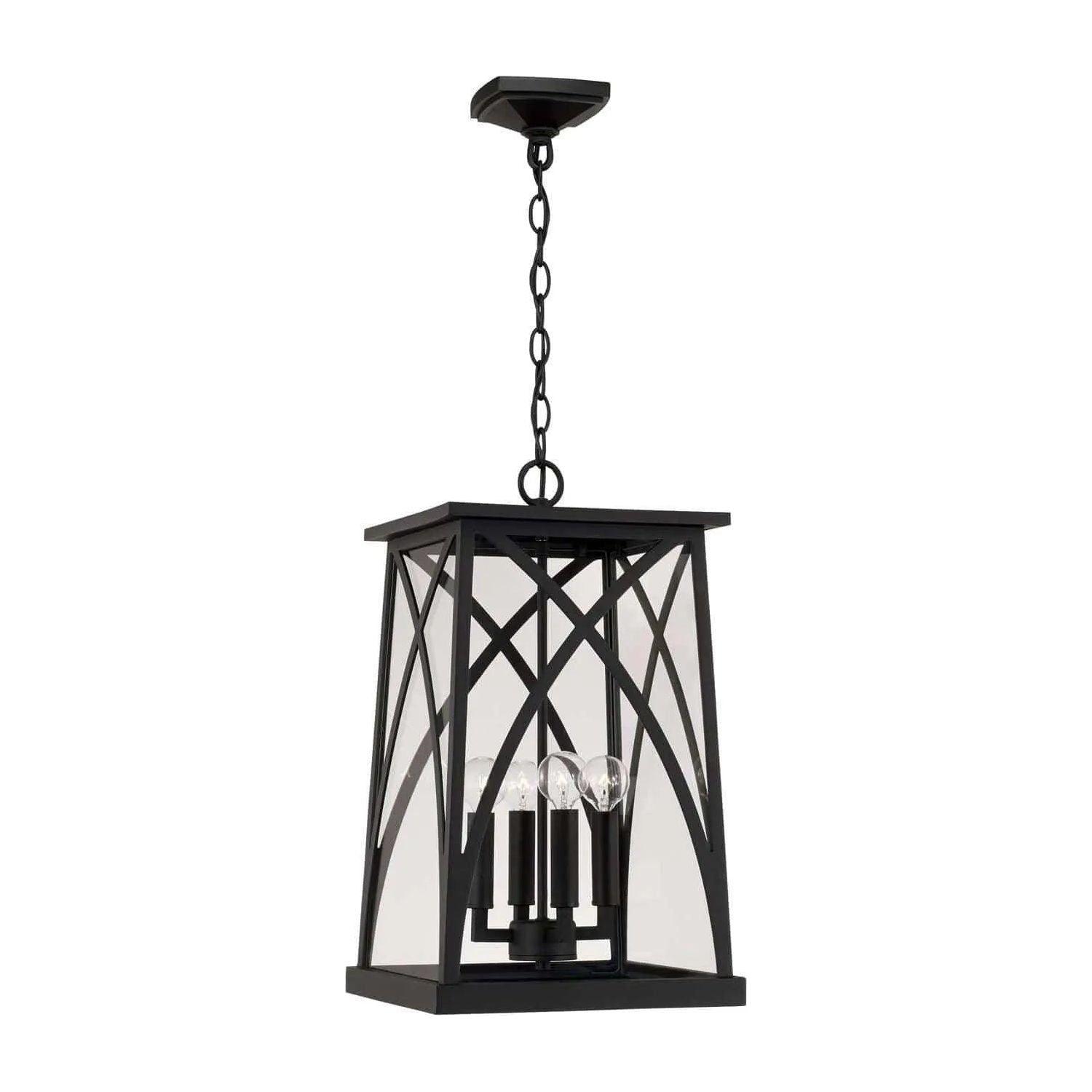 Capital Lighting Fixture Company - Marshall Outdoor Hanging Lantern - 946542BK - Canada Light Shop