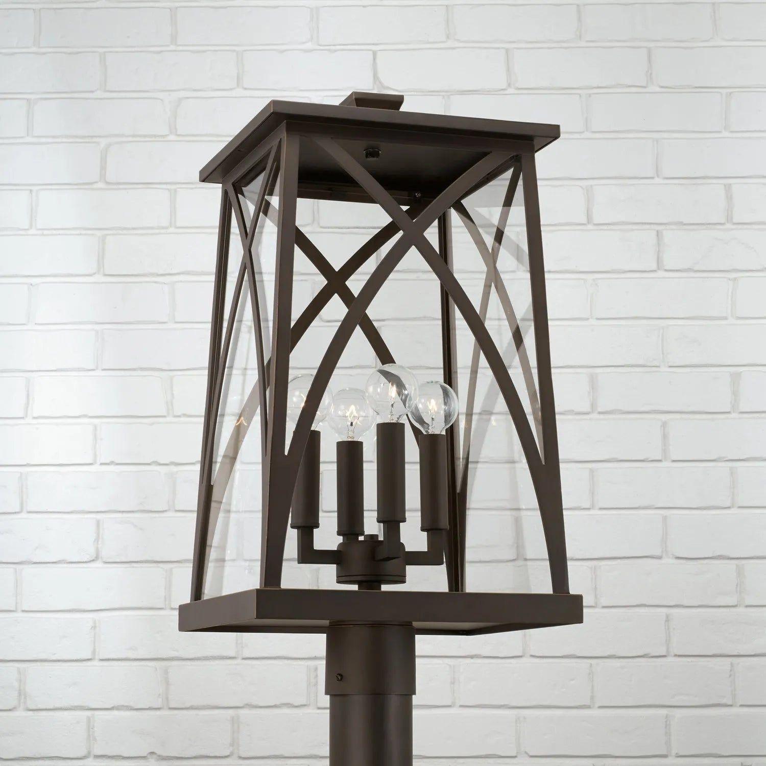 Capital Lighting Fixture Company - Marshall Outdoor Post Lantern - 946543BK - Canada Light Shop