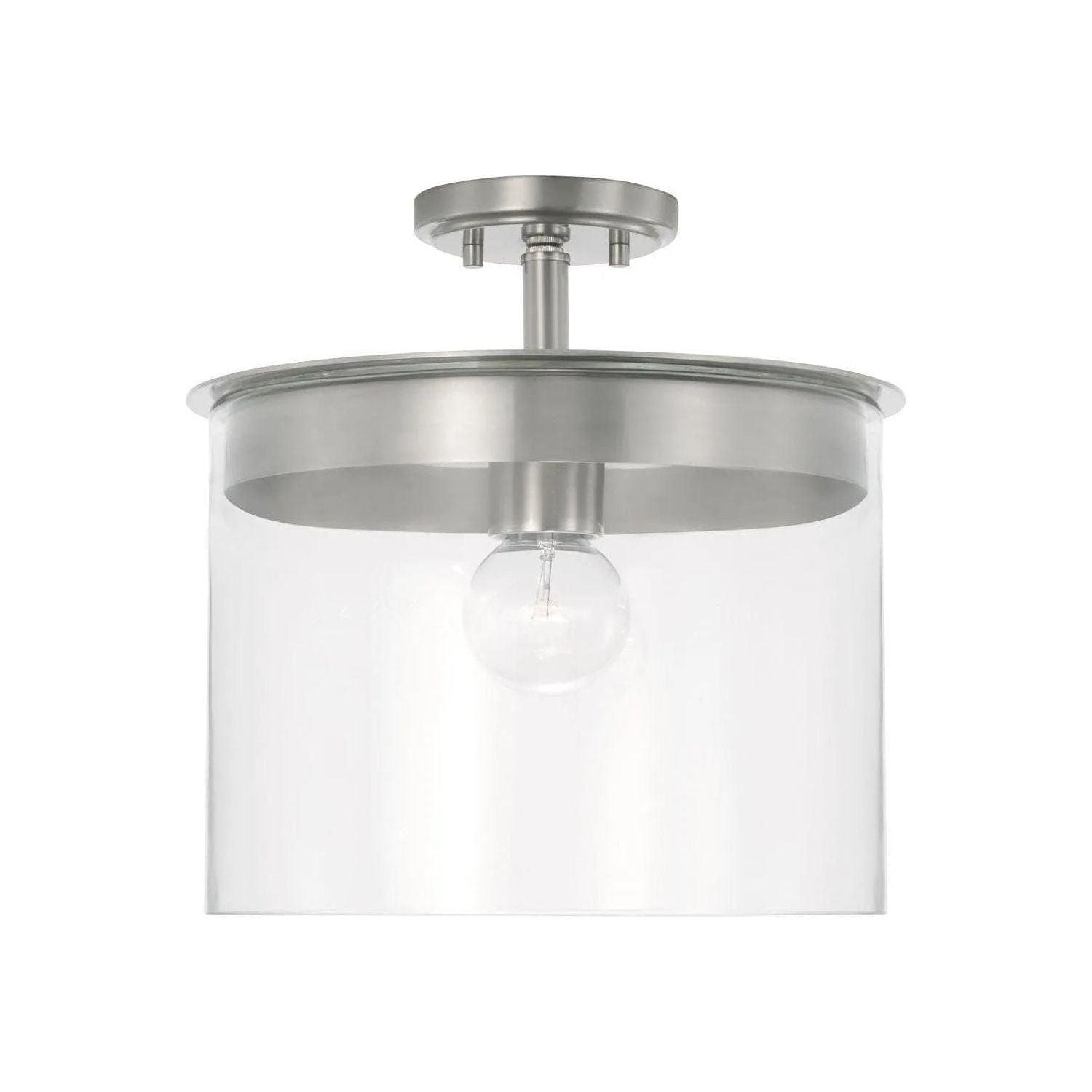 Capital Lighting Fixture Company - Mason Semi-Flush Mount - 246812BN - Canada Light Shop