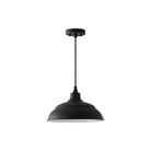 Capital Lighting Fixture Company - RLM 14" Warehouse Shade & Cord Canopy - 936311BK - Canada Light Shop