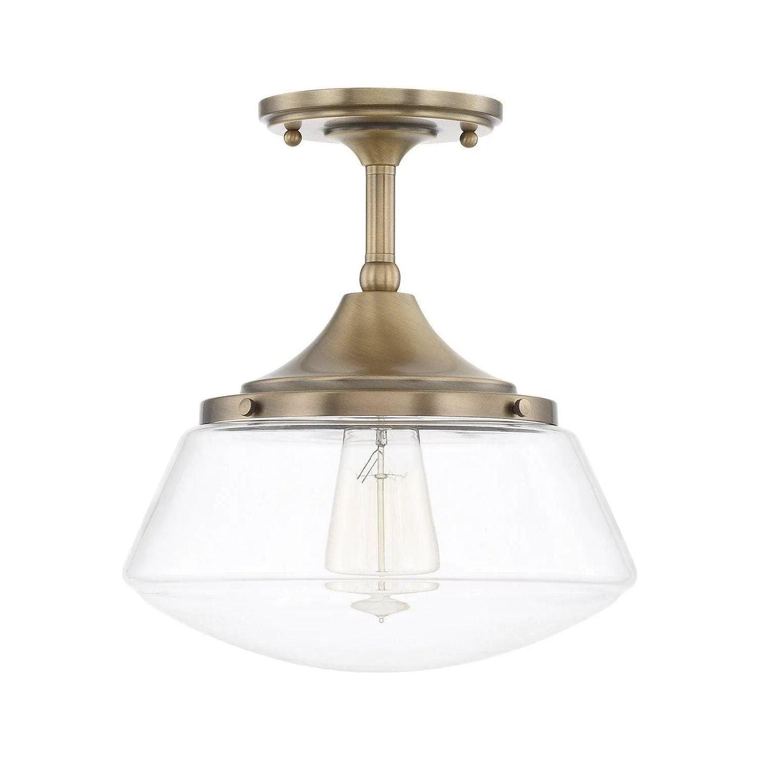 Capital Lighting Fixture Company - Schoolhouse Tall Semi-Flush Mount - 3533AD-134 - Canada Light Shop