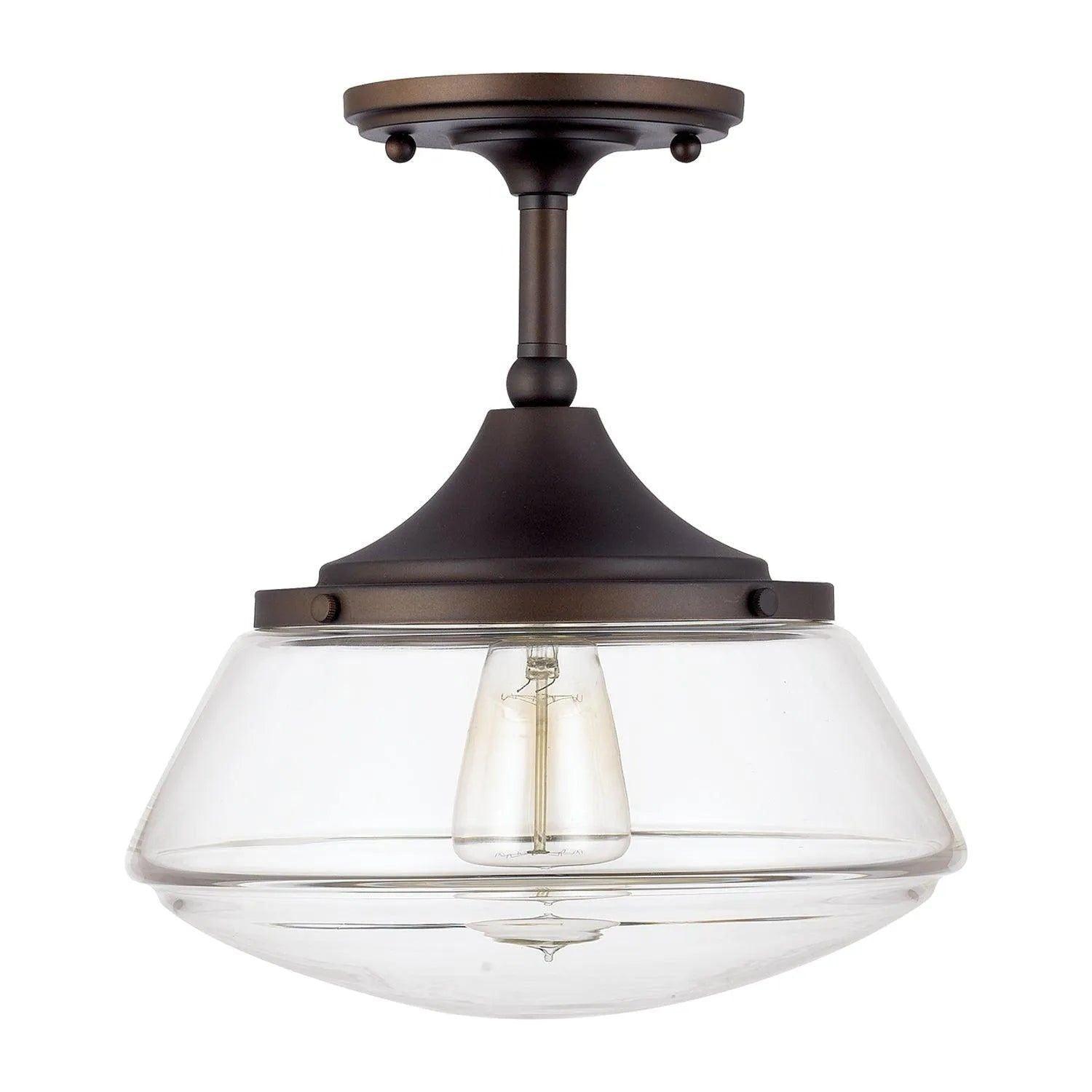 Capital Lighting Fixture Company - Schoolhouse Tall Semi-Flush Mount - 3533BB-134 - Canada Light Shop