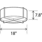 Cerno - Plura 18 Flushmount - 08-100-18DA-27P1 - Canada Light Shop
