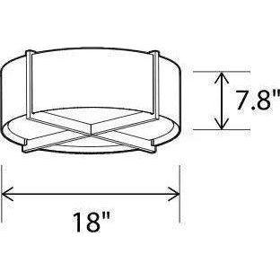 Cerno - Plura 18 Flushmount - 08-100-18DA-27P1 - Canada Light Shop