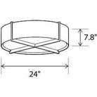 Cerno - Plura 24 Flushmount - 08-100-24DA-27P1 - Canada Light Shop