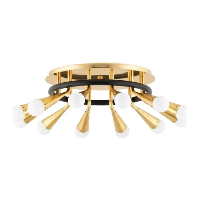 Corbett Lighting - Aries Semi Flush Mount - 401-12-VPB/BBR - Canada Light Shop