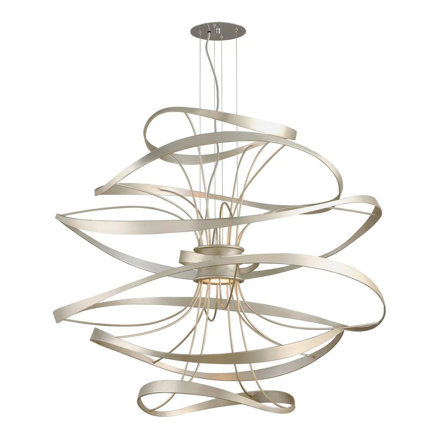Corbett Lighting - Calligraphy LED Chandelier - 213-44-SL/SS - Canada Light Shop