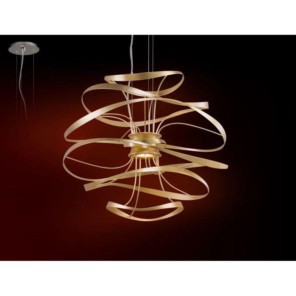 Corbett Lighting - Calligraphy LED Chandelier - 216-41-GL/SS - Canada Light Shop