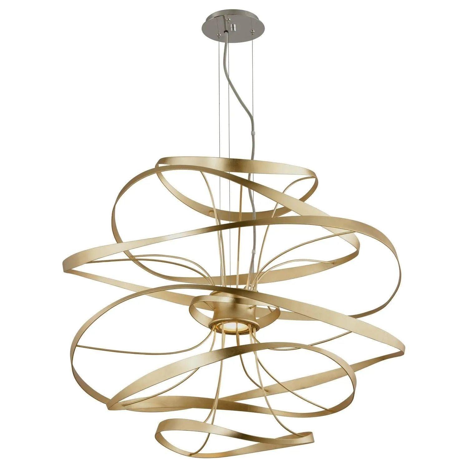 Corbett Lighting - Calligraphy LED Chandelier - 216-43-GL/SS - Canada Light Shop