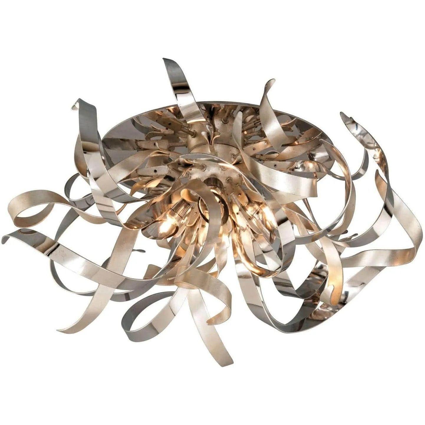 Corbett Lighting - Graffiti Semi Flush Mount - 154-34-SL/SS - Canada Light Shop