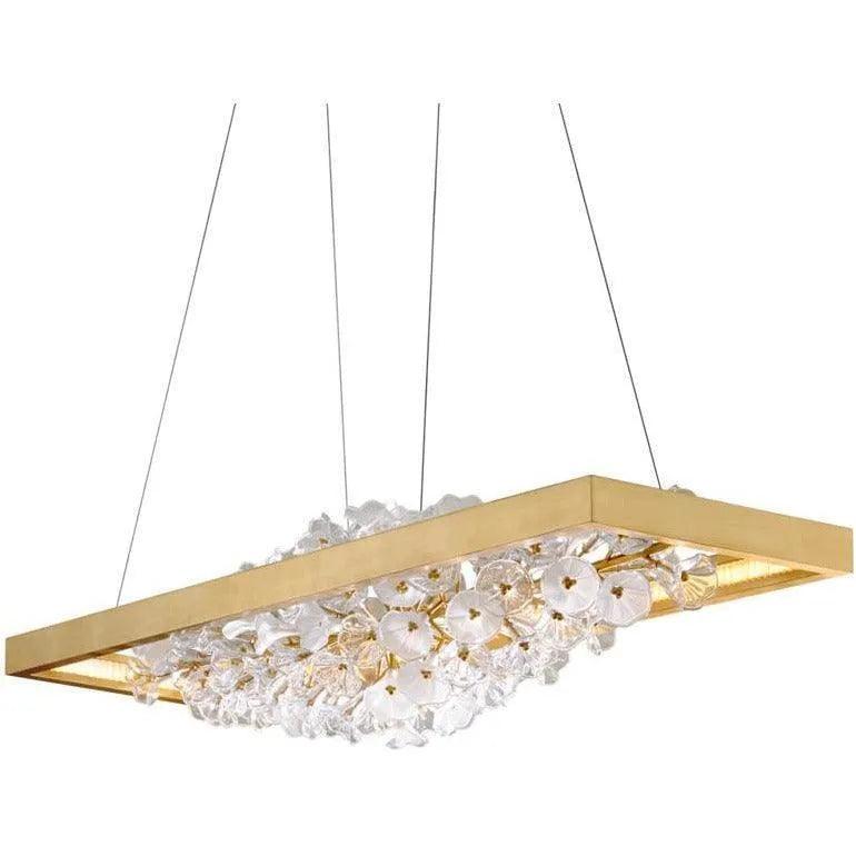 Corbett Lighting - Jasmine Floral Linear Suspension - 268-51-GL - Canada Light Shop