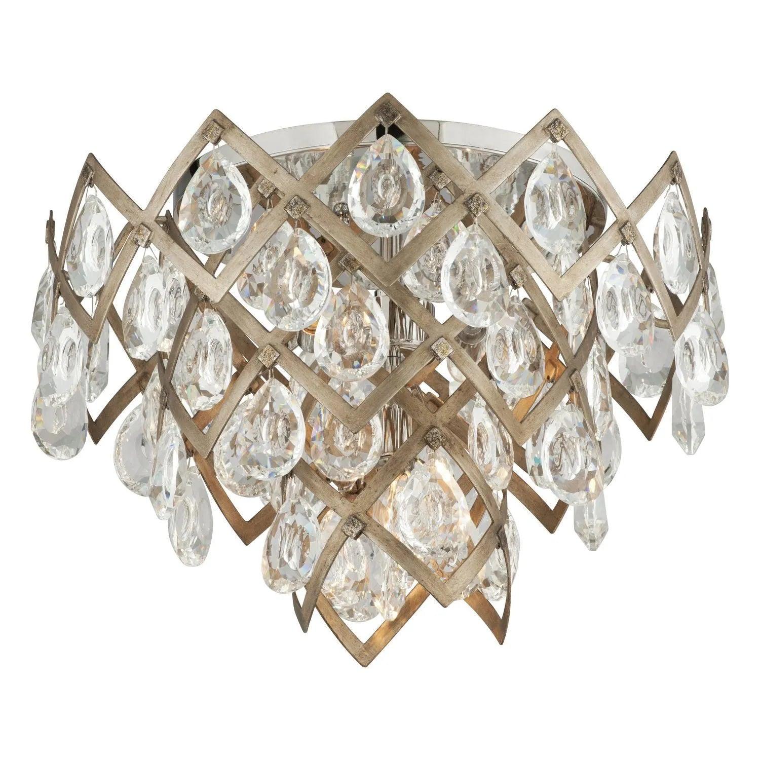 Corbett Lighting - Tiara Semi Flush Mount - 214-33-SGL/SS - Canada Light Shop