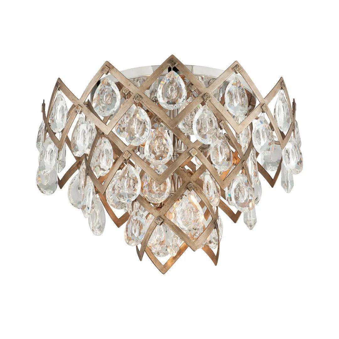 Corbett Lighting - Tiara Semi Flush Mount - 214-33-SGL/SS - Canada Light Shop