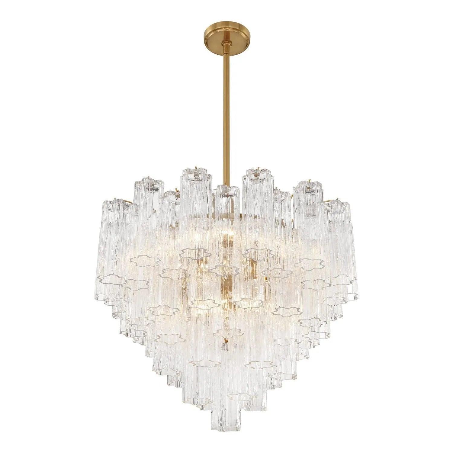 Crystorama - Addis Chandelier - ADD-300-AG-AM - Canada Light Shop
