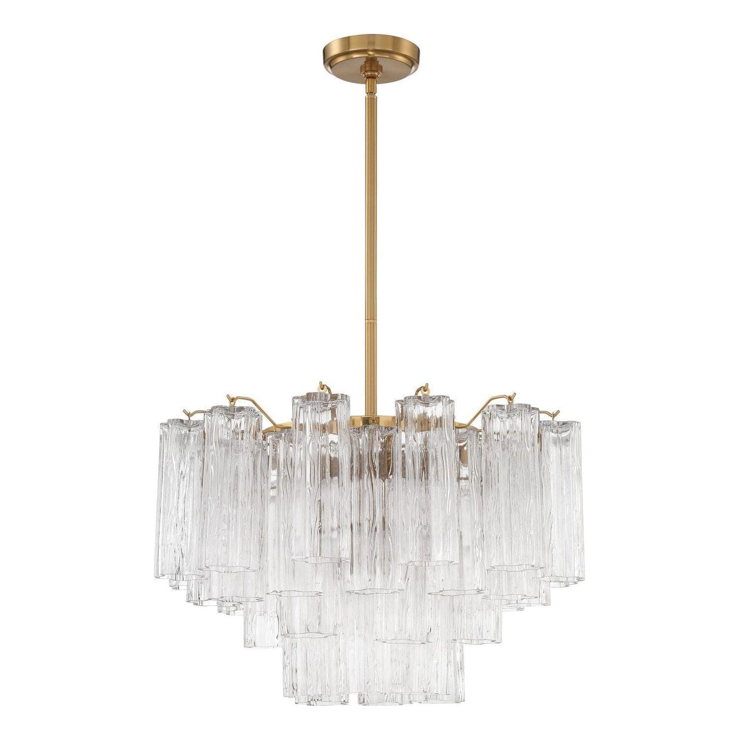 Crystorama - Addis Chandelier - ADD-308-AG-CL - Canada Light Shop
