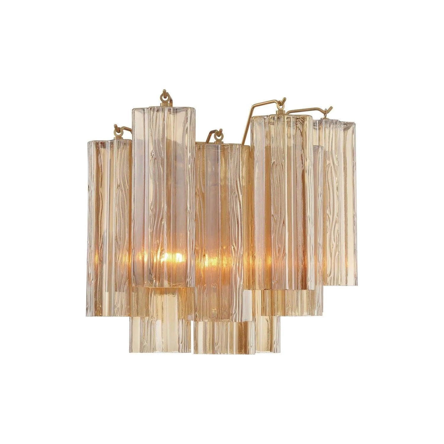 Crystorama - Addis Wall Mount - ADD-302-AG-AM - Canada Light Shop