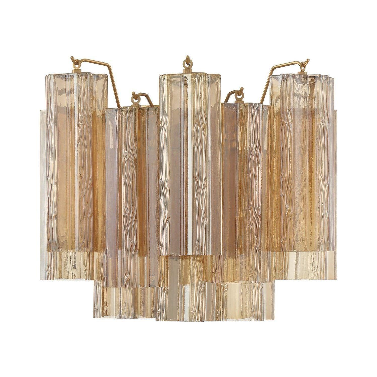 Crystorama - Addis Wall Mount - ADD-302-AG-AM - Canada Light Shop