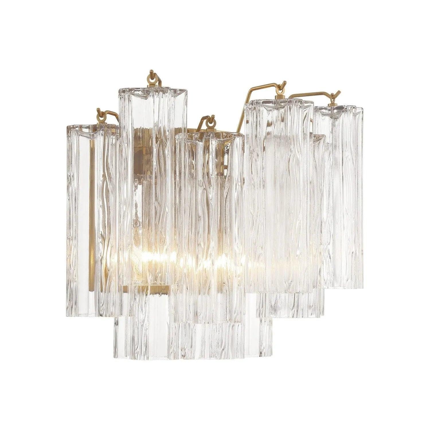 Crystorama - Addis Wall Mount - ADD-302-AG-AM - Canada Light Shop