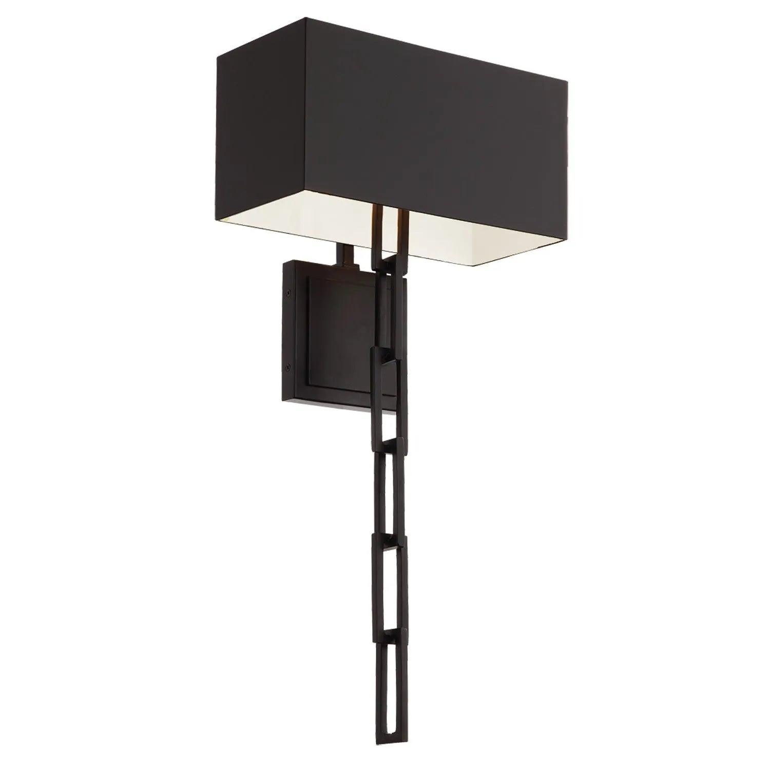 Crystorama - Alston Two Light Wall Mount - 8682-MK-WH - Canada Light Shop