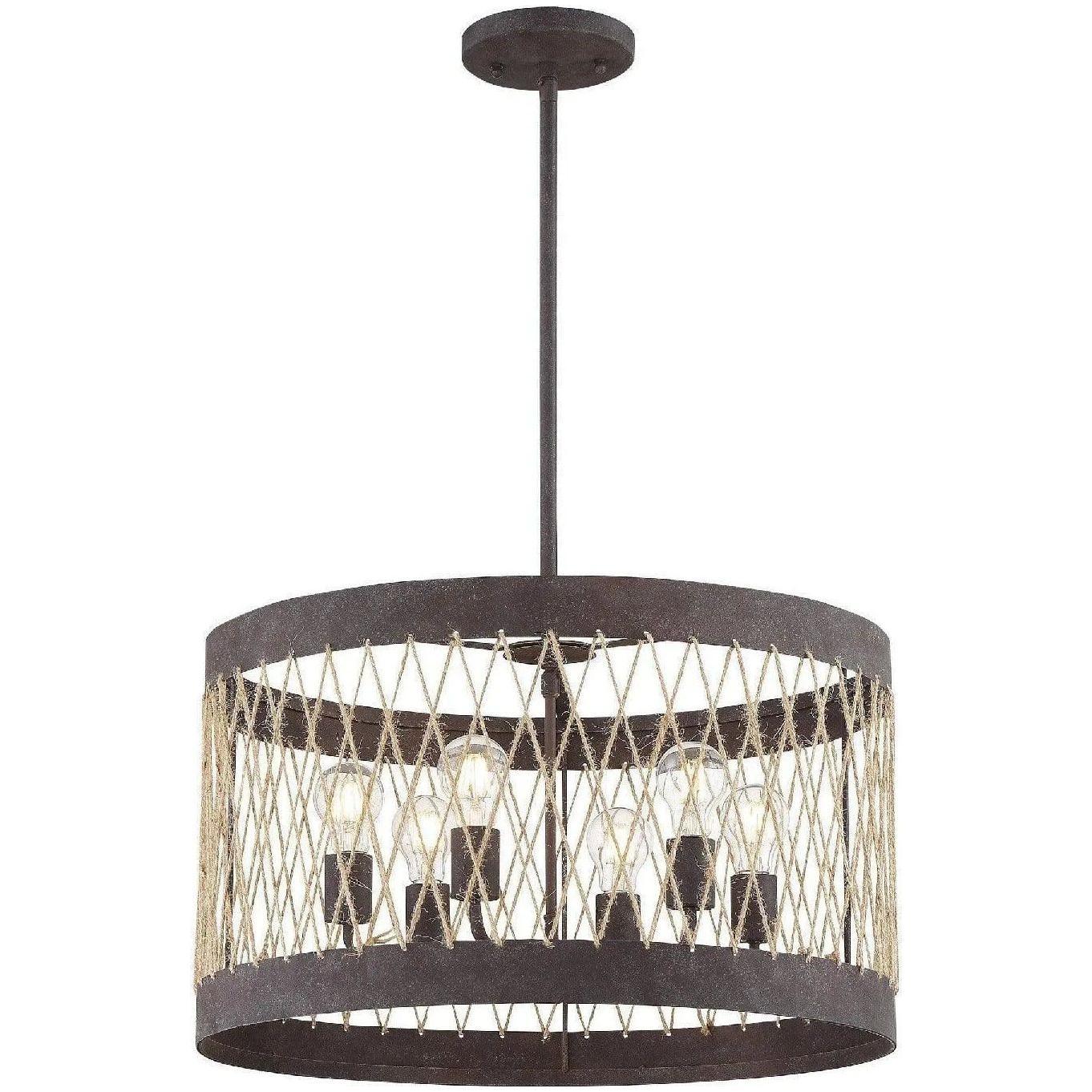 Crystorama - Anders Six Light Chandelier - ADR-A5026-FB - Canada Light Shop