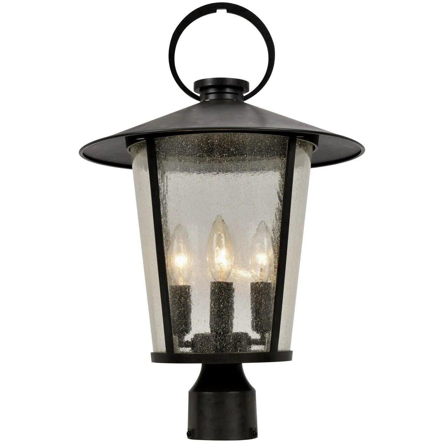 Crystorama - Andover Four Light Outdoor Lantern Post - AND-9209-SD-MK - Canada Light Shop