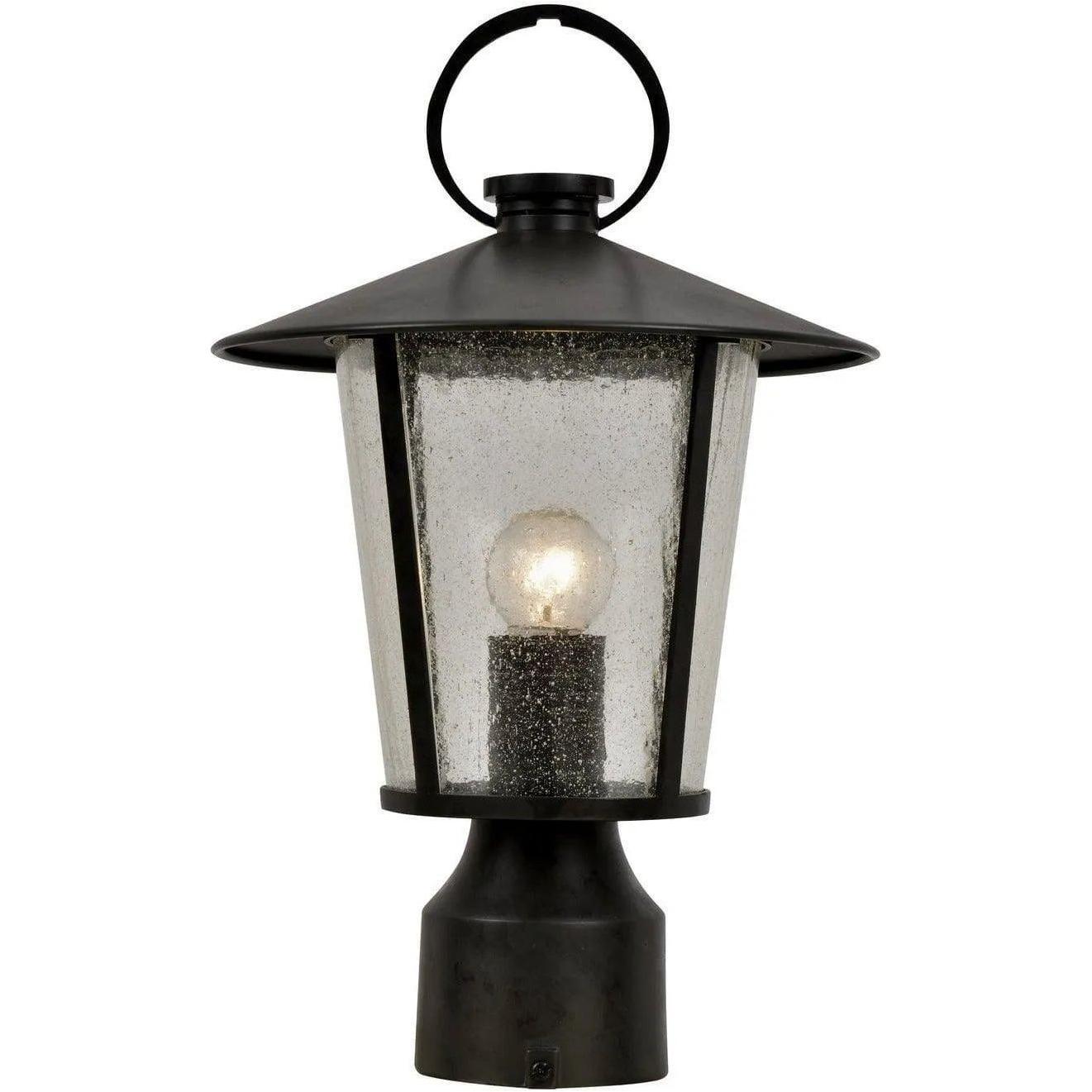 Crystorama - Andover One Light Outdoor Lantern Post - AND-9207-SD-MK - Canada Light Shop
