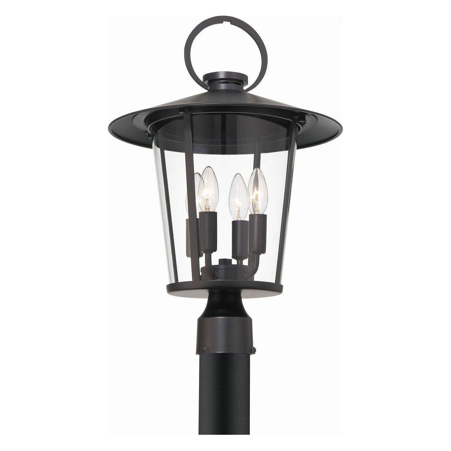 Crystorama - Andover Outdoor Post Mount - AND-9209-CL-MK - Canada Light Shop