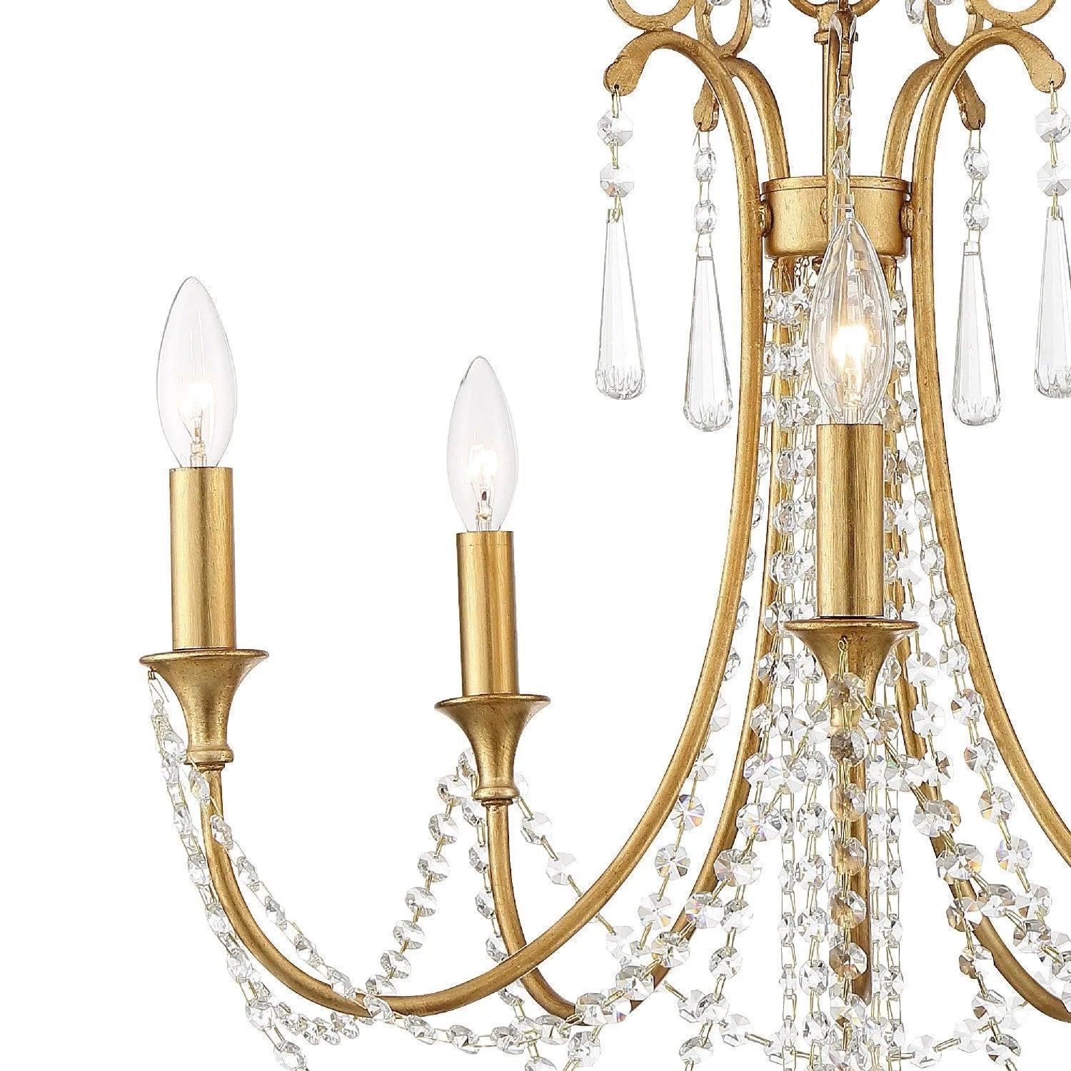 Crystorama - Arcadia Five Light Chandelier - ARC-1905-GA-CL-MWP - Canada Light Shop