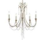 Crystorama - Arcadia Five Light Chandelier - ARC-1905-SA-CL-MWP - Canada Light Shop
