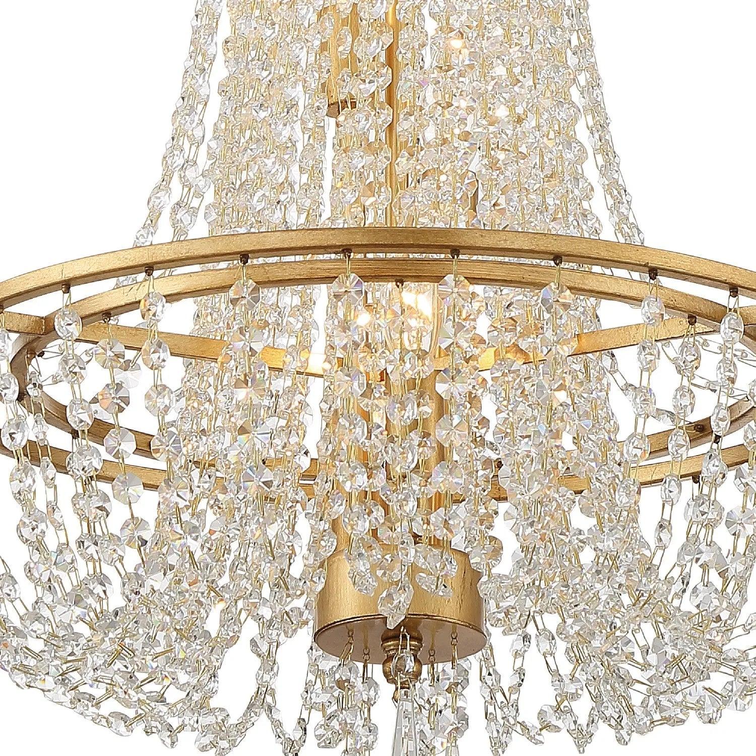 Crystorama - Arcadia Four Light Chandelier - ARC-1907-GA-CL-MWP - Canada Light Shop
