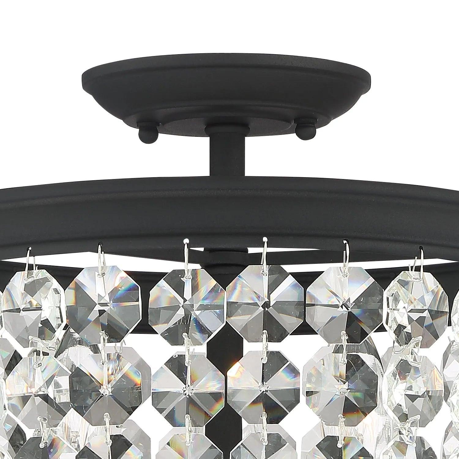 Crystorama - Archer Three Light Ceiling Mount - 783-BF-CL-MWP - Canada Light Shop