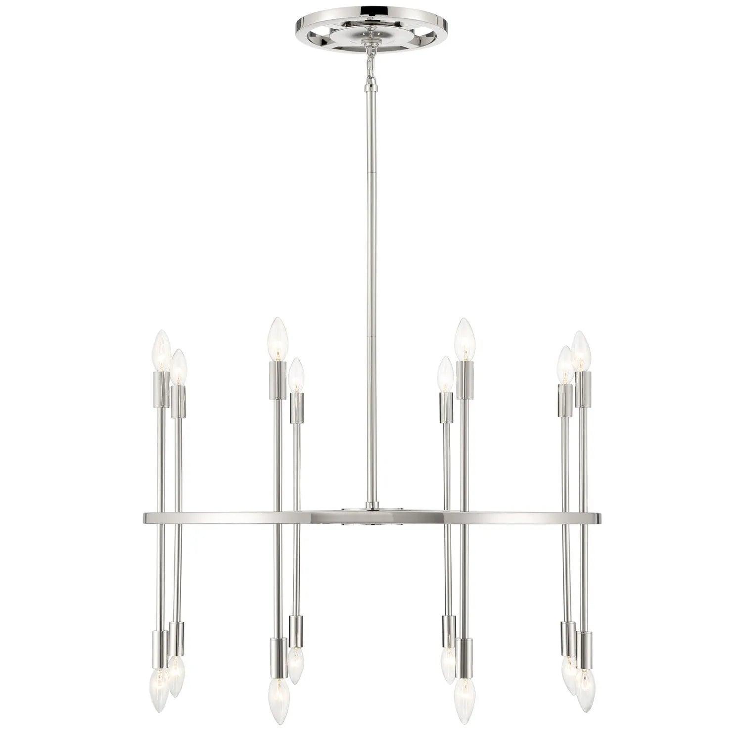 Crystorama - Aries Chandelier - ARS-B4012-PN - Canada Light Shop