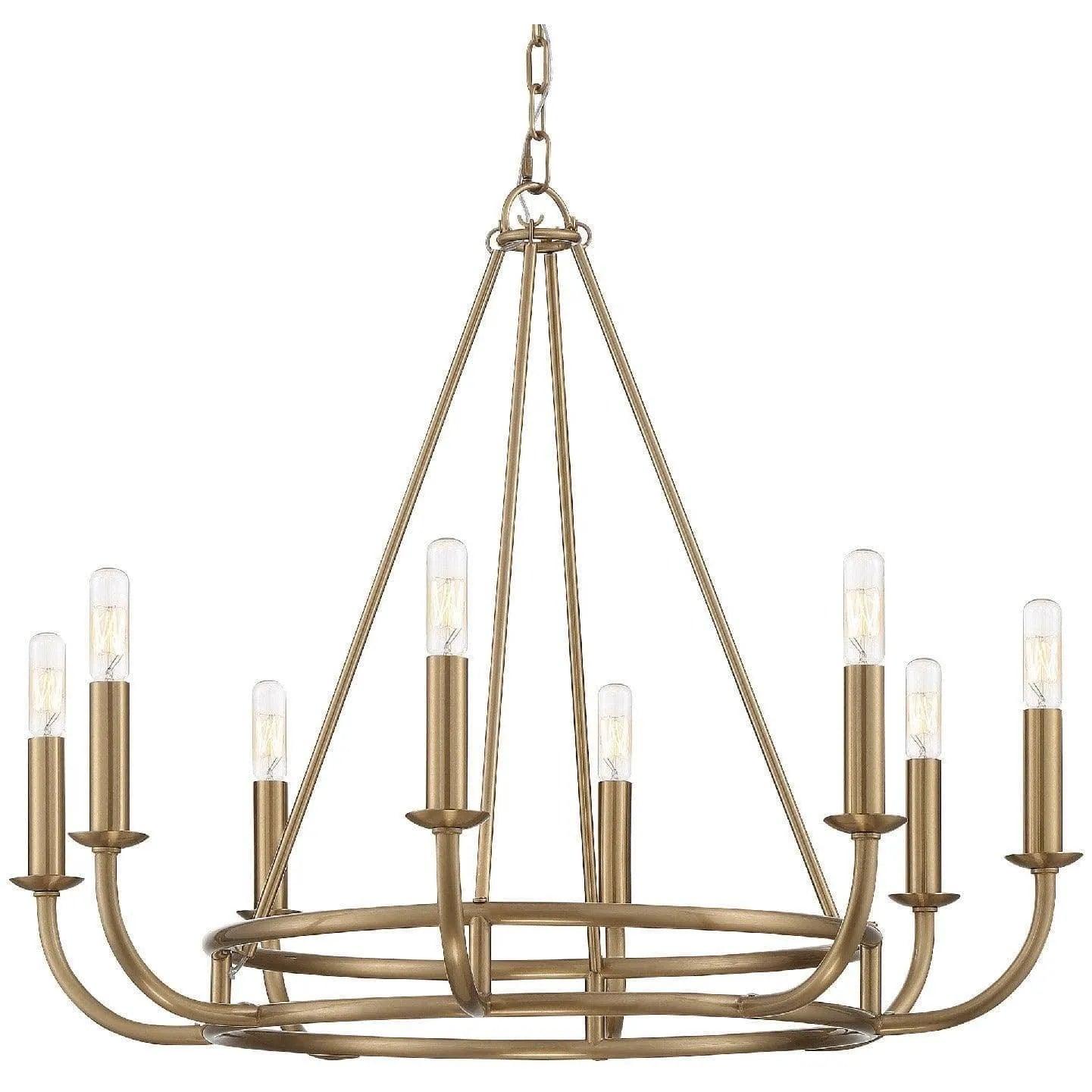 Crystorama - Bailey Eight Light Chandelier - BAI-A2108-AG - Canada Light Shop