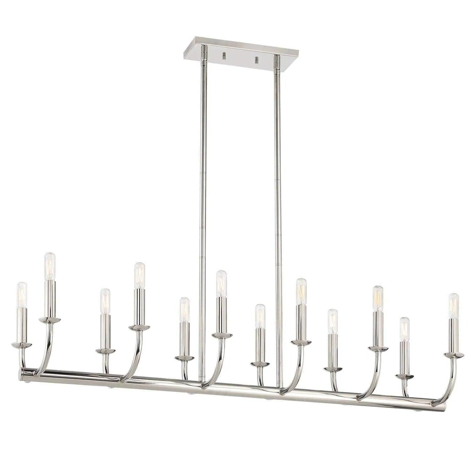 Crystorama - Bailey Linear Chandelier - BAI-A2112-PN - Canada Light Shop