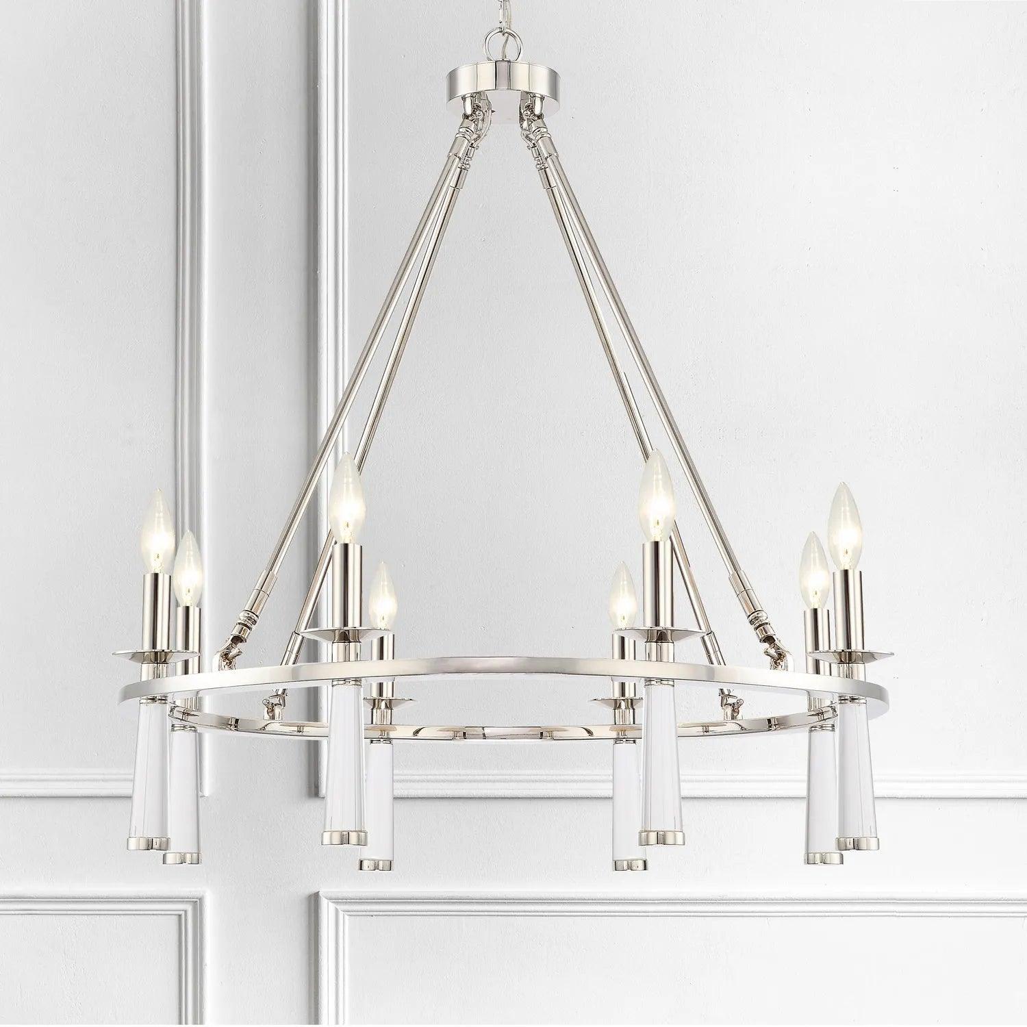 Crystorama - Baxter Eight Light Chandelier - 8867-AG - Canada Light Shop