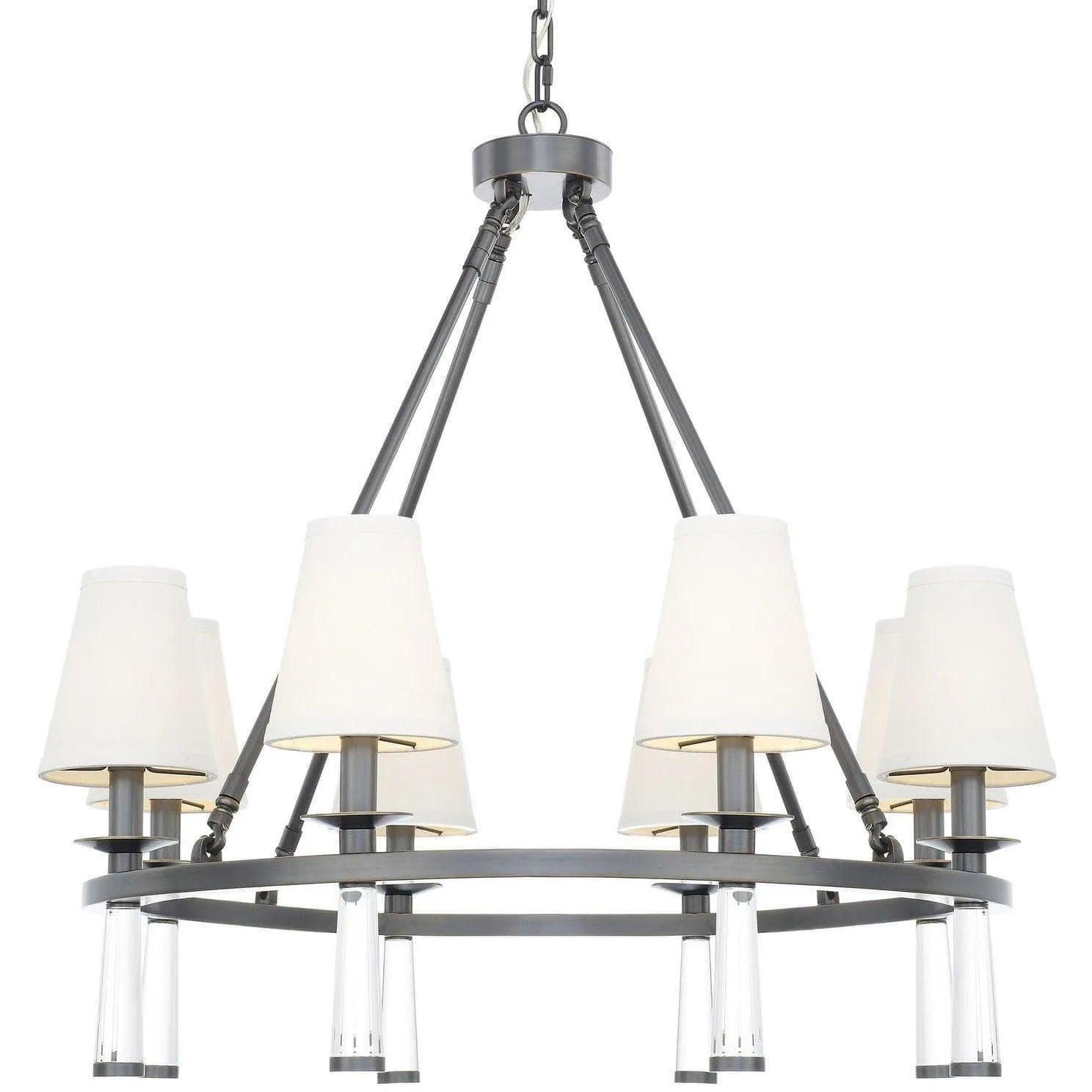 Crystorama - Baxter Eight Light Chandelier - 8867-OR - Canada Light Shop