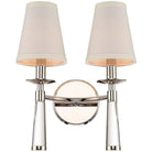 Crystorama - Baxter Two Light Wall Mount - 8862-PN - Canada Light Shop