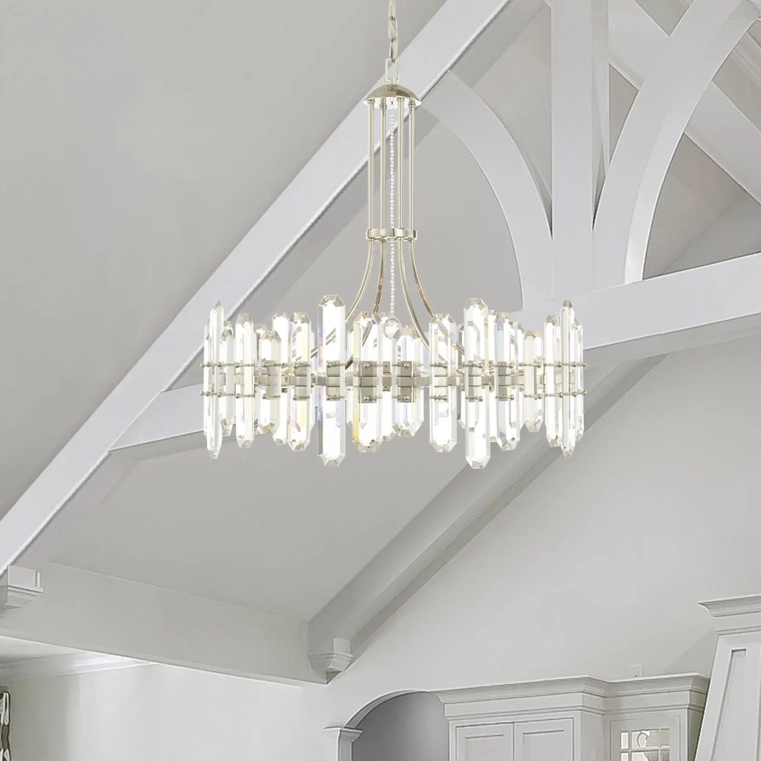 Crystorama - Bolton 12 Light Chandelier - BOL-8889-AG - Canada Light Shop