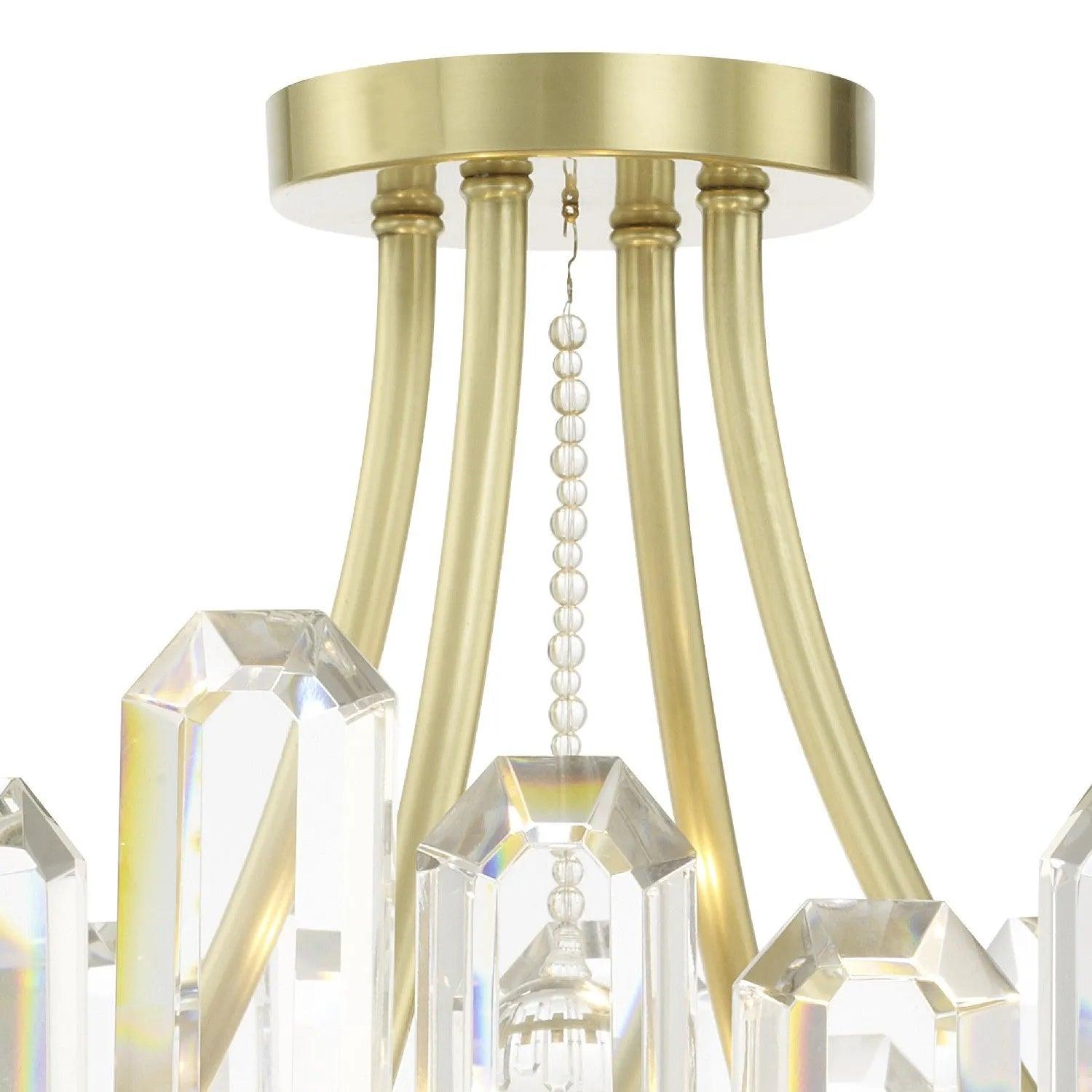 Crystorama - Bolton Four Light Ceiling Mount - BOL-8884-AG - Canada Light Shop