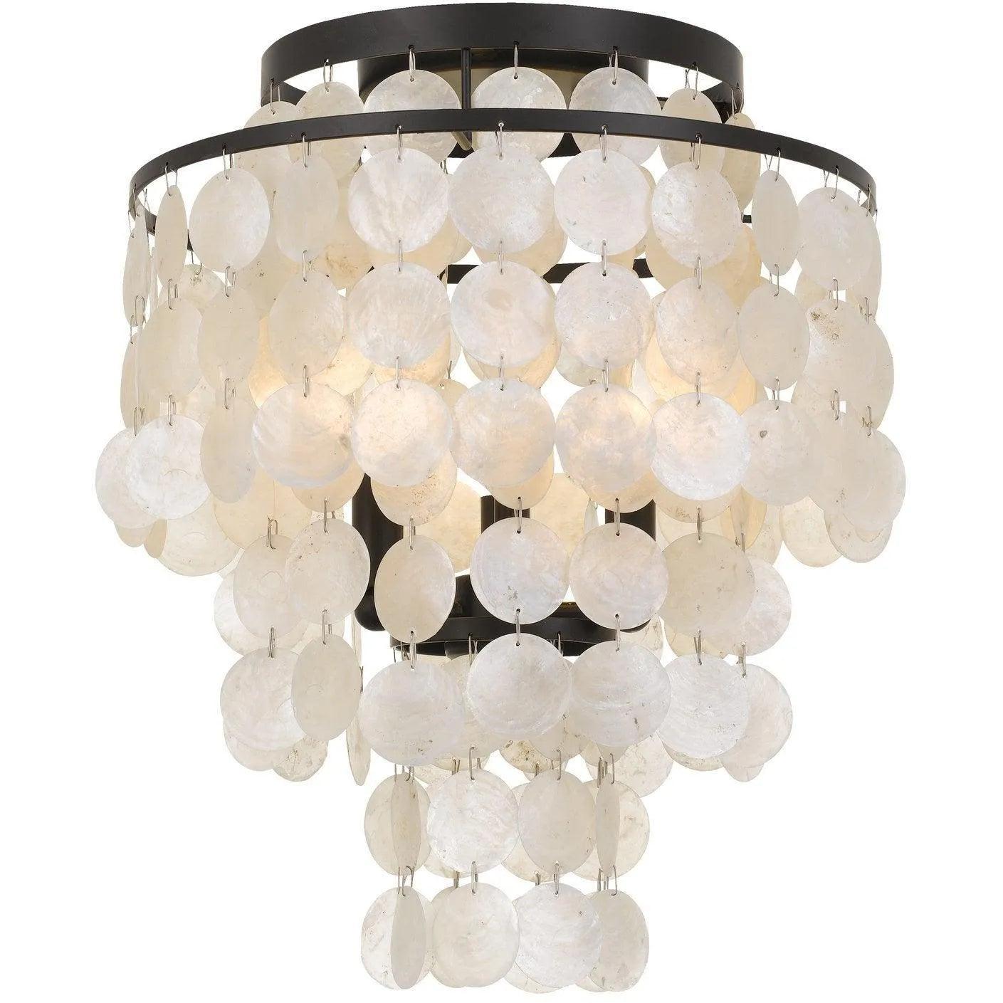 Crystorama - Brielle Three Light Ceiling Mount - BRI-3003-DB - Canada Light Shop