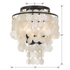 Crystorama - Brielle Three Light Ceiling Mount - BRI-3003-DB - Canada Light Shop